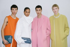 Backstage at Jil Sander RTW Fall 2023