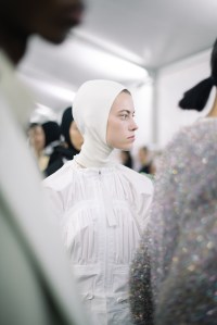 Backstage at Jil Sander RTW Fall 2023