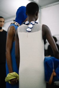 Backstage at Jil Sander RTW Fall 2023