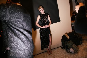 Backstage at Puppets and Puppets RTW Fall 2023