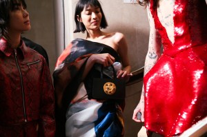 Backstage at Puppets and Puppets RTW Fall 2023