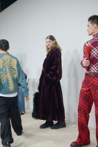 Backstage at Burberry RTW Fall 2023