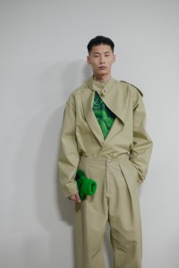 Backstage at Burberry RTW Fall 2023