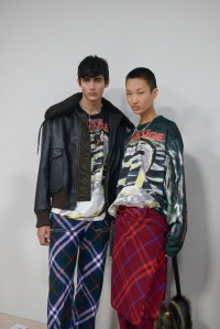 Backstage at Burberry RTW Fall 2023