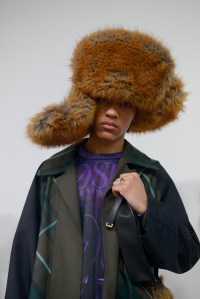 Backstage at Burberry RTW Fall 2023