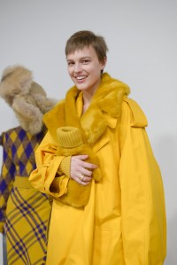 Backstage at Burberry RTW Fall 2023