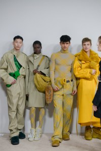Backstage at Burberry RTW Fall 2023