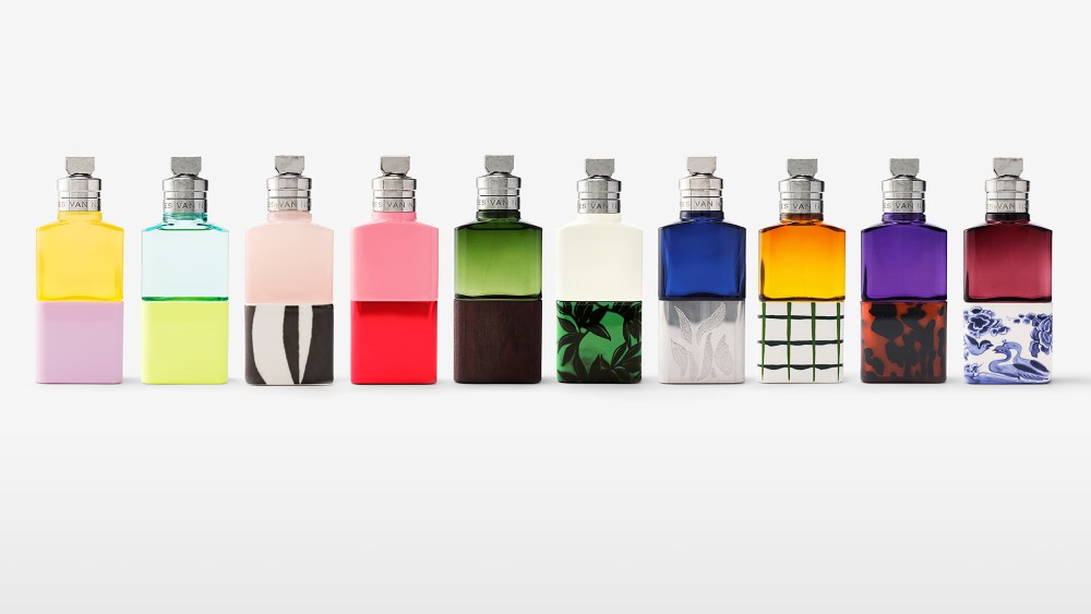 Dries Van Noten's collection of fragrances.