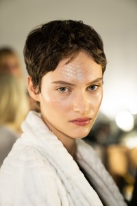 Backstage at Dion Lee RTW Fall 2023