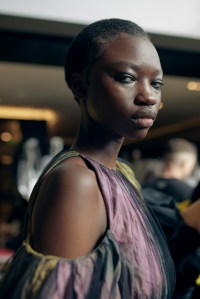 Backstage at Erdem RTW Fall 2023
