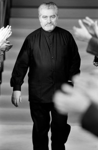Paco Rabanne at his menswear fall 1991 show.