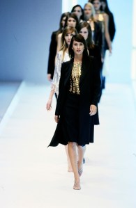 A look from the Paco Rabanne spring 2001 show.
