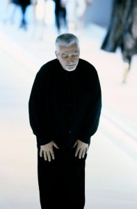 Paco Rabanne at his spring 2001 show.
