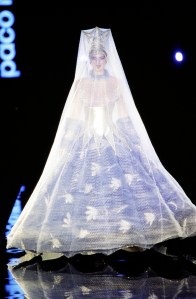 A look from the Paco Rabanne couture fall 1999 show.