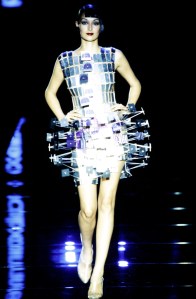 A look from the Paco Rabanne couture fall 1999 collection.