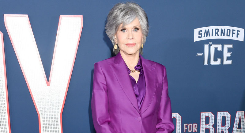Jane Fonda at the premiere of "80 for Brady" on Jan. 31 in Los Angeles.