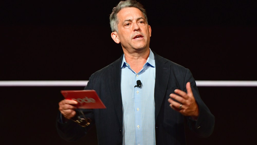 BEVERLY HILLS, CALIFORNIA - SEPTEMBER 06: Vox Media CEO Jim Bankoff speaks onstage during the Vox Media's 2022 Code Conference - Day 1 on September 06, 2022 in Beverly Hills, California. (Photo by Jerod Harris/Getty Images for Vox Media)