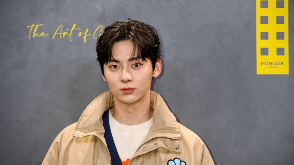 Hwang Minhyun attends the Moncler Presents: The Art of Genius at Olympia London.