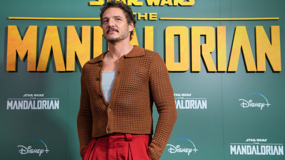 LONDON, ENGLAND - FEBRUARY 22: Pedro Pascal attends the photocall for Disney's "The Mandalorian" Season Three at Picadilly Circus on February 22, 2023 in London, England. (Photo by Joe Maher/Getty Images)