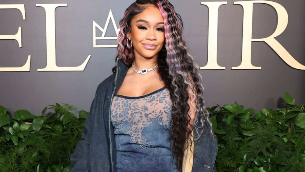 Saweetie at the season 2 premiere of Peacock's "Bel-Air" on Feb. 22 in Hollywood.