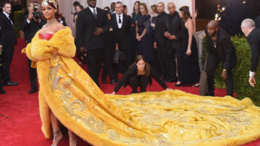NEW YORK, NY - MAY 04:  Rihanna attends the "China: Through The Looking Glass" Costume Institute Benefit Gala at the  Metropolitan Museum of Art on May 4, 2015 in New York City.  (Photo by Mike Coppola/Getty Images)