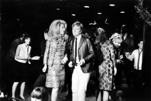 "My collection is inspired by this photo of Jane Holzer dancing at the Peppermint Lounge. In the early 1960s, everyone went there including The Beatles and The [Rolling] Stones to dance the Peppermint Twist." — Anna Sui