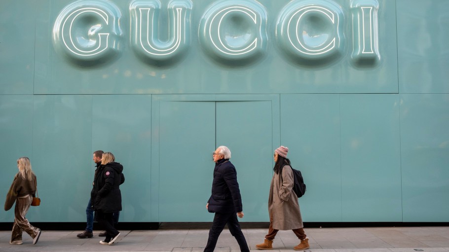 New Gucci store under renovation as the Italian brand works on it's move from Old Bond Street to New Bond Street on 2nd December 2022 in London, United Kingdom.