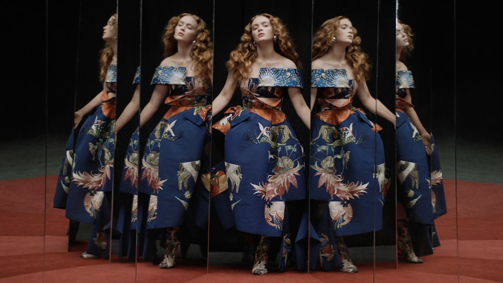 Sadie Sink stars in Alexander McQueen's women's spring 2023 campaign.