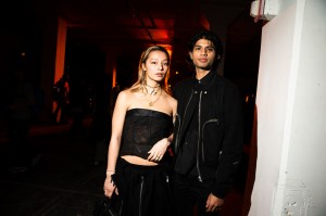 The scene at Front Row at Heron Preston RTW Fall 2023