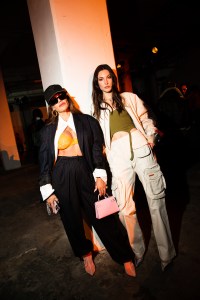 The scene at Front Row at Heron Preston RTW Fall 2023
