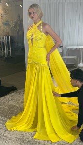 Kelsea Ballerini in Prabal Gurung gown.
