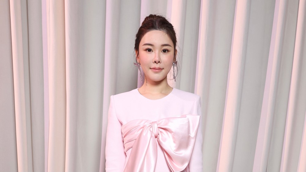Abby Choi attends the Giambattista Valli Haute Couture Spring 2023 show on Jan. 23, 2023 in Paris.