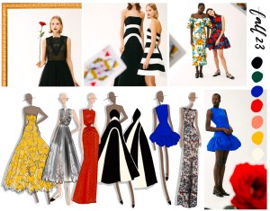 "I wanted this season to feel rich and regal, elegant and romantic — classic but with bold textures and a few heartbreaker twists." – Lela Rose