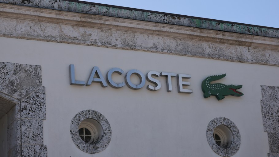 The exterior of a Lacoste store in Miami.