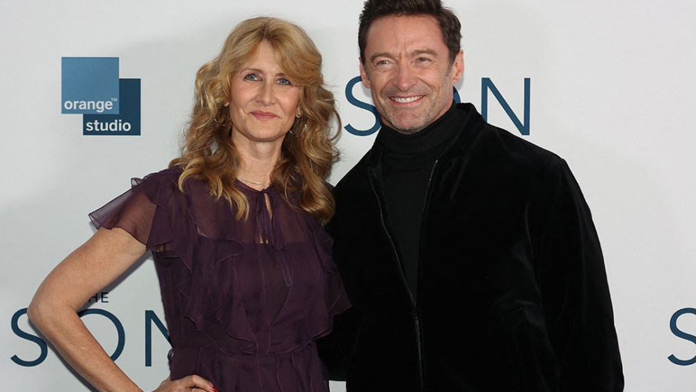 Premiere At UGC Normandie in Paris Champs elysees. France , Paris on february 21 , 2023. 21 Feb 2023 Pictured: Hugh Jackman, Laura Dern. Photo credit: KCS Presse / MEGA TheMegaAgency.com +1 888 505 6342 (Mega Agency TagID: MEGA945876_005.jpg) [Photo via Mega Agency]