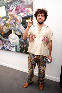 Benny Blanco at Frieze LA VIP preview held at Santa Monica Airport on February 16, 2023 in Santa Monica, California.