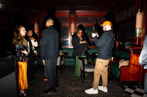 The scene at the Mytheresa NYFW cocktail party at Temple Bar.