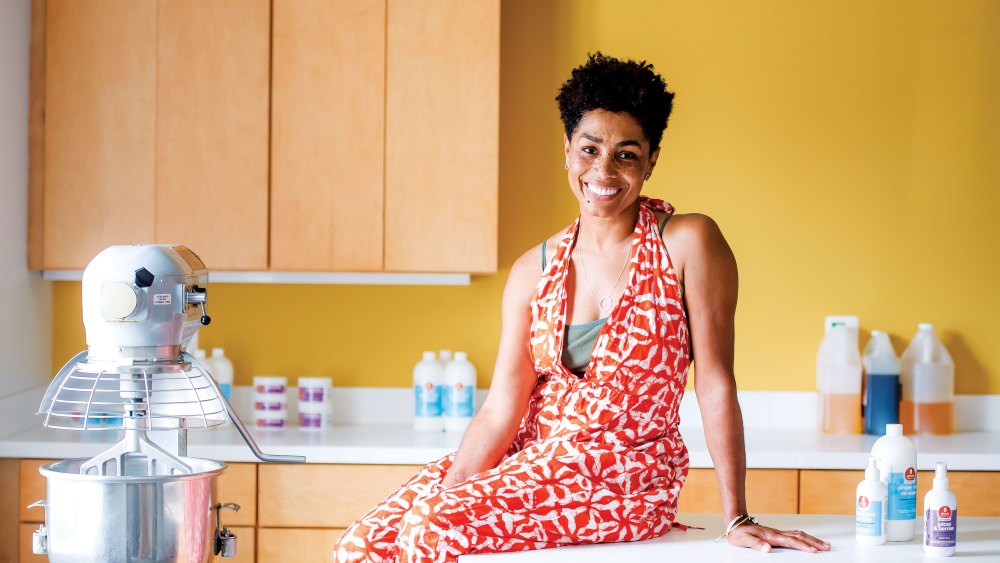 Jamyla Bennu, founder of Oyin Handmade.