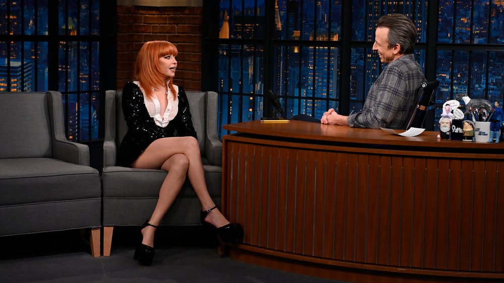 Natasha Lyonne on the Feb. 1 episode of "Late Night With Seth Meyers."