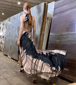 "I was inspired by the fascinating nature of marble —  the unpredictability of its veins and coloring that make each piece completely and truly unique." — Silvia Tcherassi