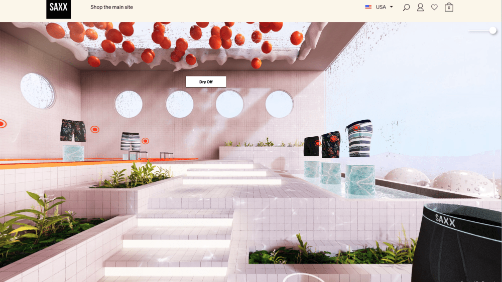 Saxx underwear metaverse virtual store