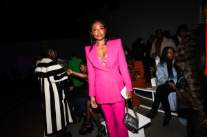 The scene at front row at Sergio Hudson RTW Spring 2023