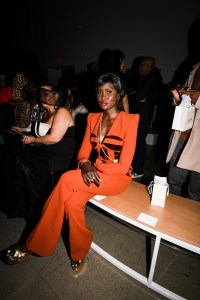 The scene at front row at Sergio Hudson RTW Spring 2023