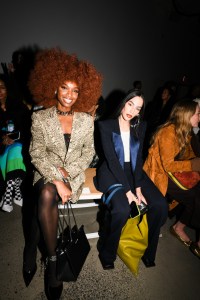 The scene at front row at Sergio Hudson RTW Spring 2023
