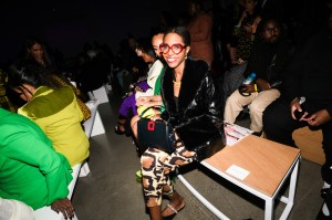 The scene at front row at Sergio Hudson RTW Spring 2023