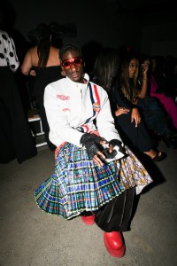 The scene at front row at Sergio Hudson RTW Spring 2023