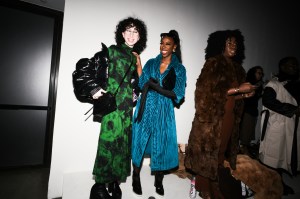The scene at front row at Sergio Hudson RTW Spring 2023