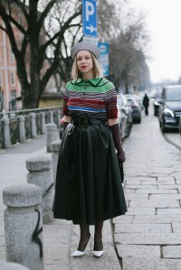 Street style at Milan Fashion Week Fall 2023