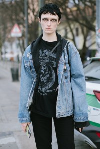 Street style at Milan Fashion Week Fall 2023