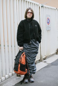 Street style at Milan Fashion Week Fall 2023